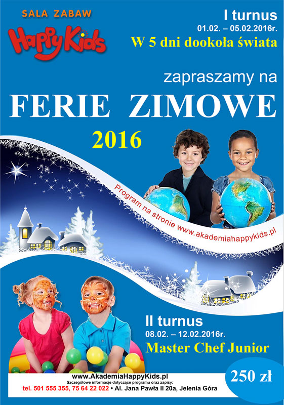 Ferie 2016 - Happy Kids Jelenia Góra